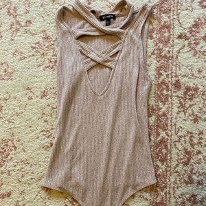 Blush / pink body suit